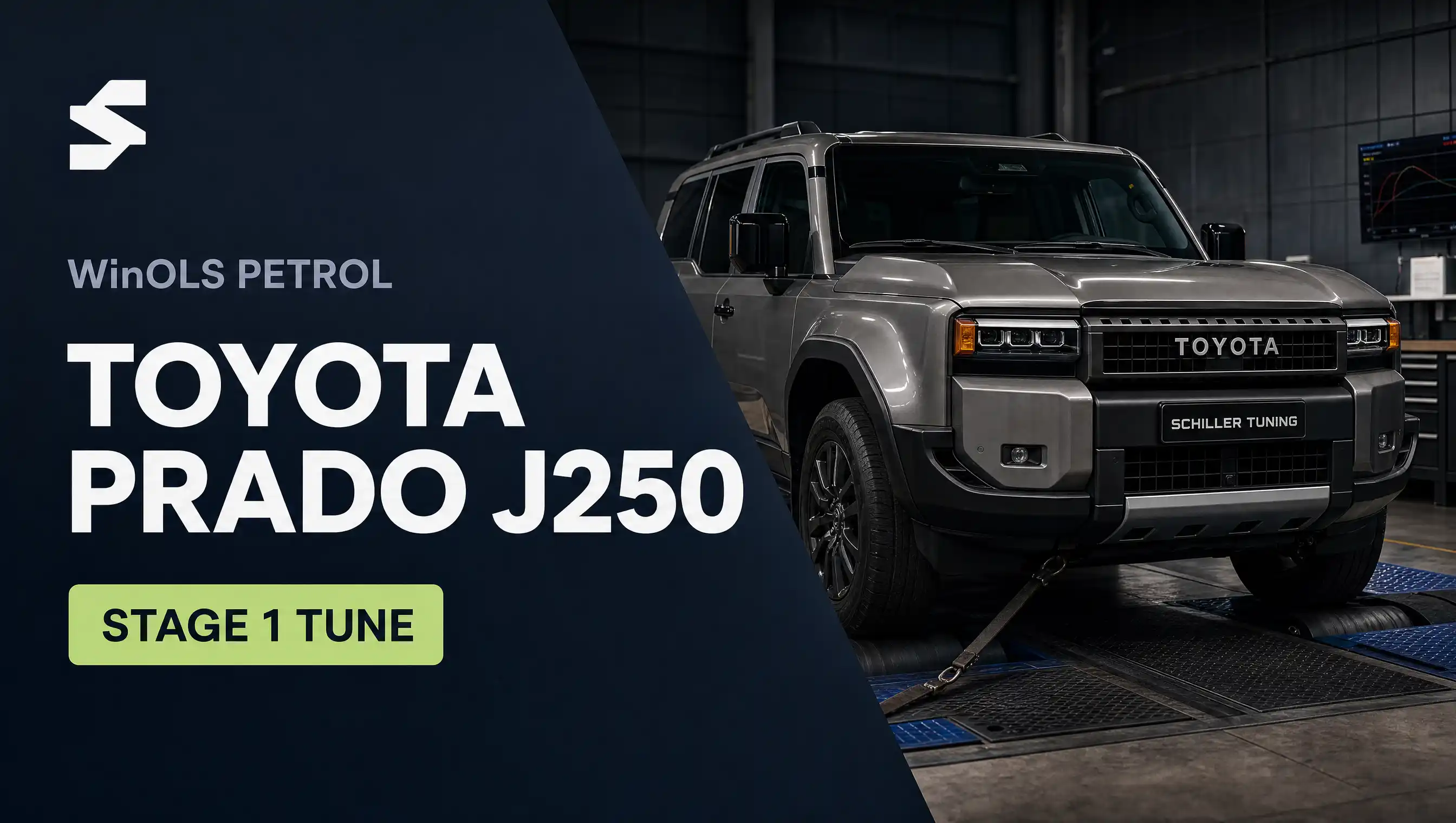 Toyota Prado 250 with the title WinOLS Petrol, Stage 1 Tune